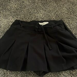 Black Pleated Skort
